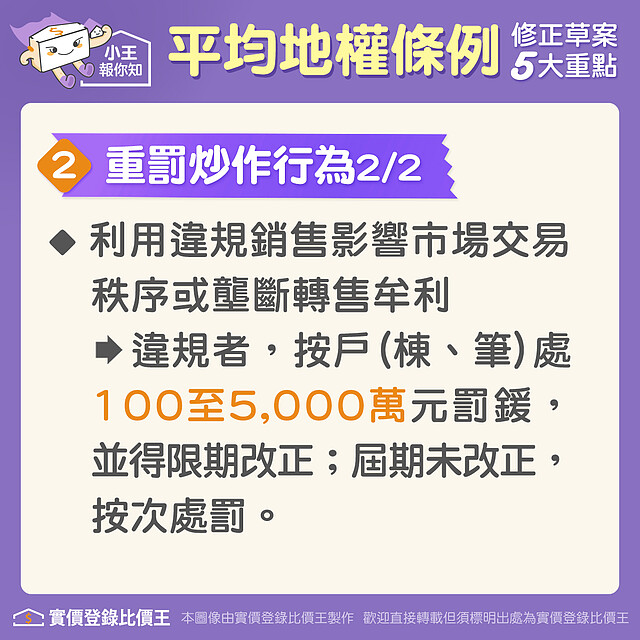 平均地權條例:重罰炒作行為